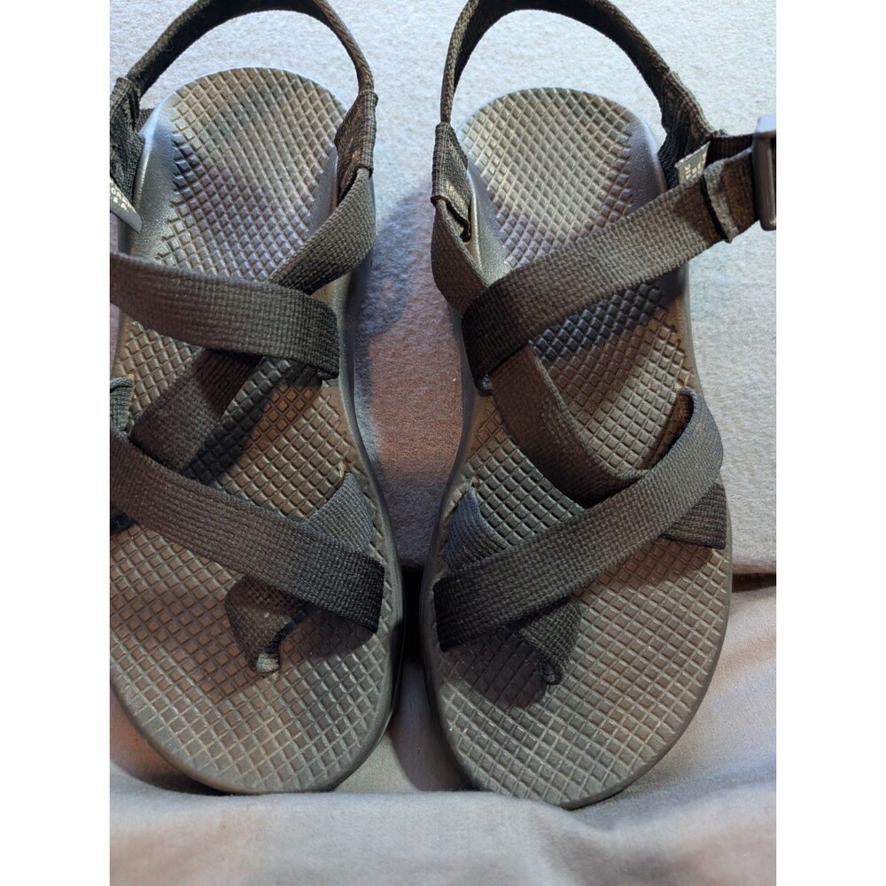 Chaco Z/2 Sandals Size 6 Black Vibram Sole Toe Loop Colorado Made in USA Outdoor